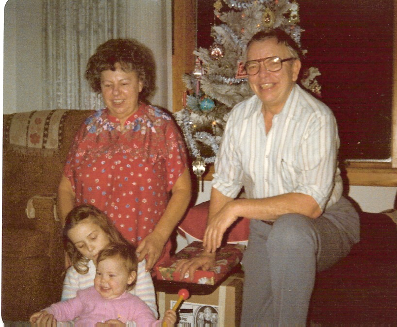 Mom, Dad, MJ and Denise 1979