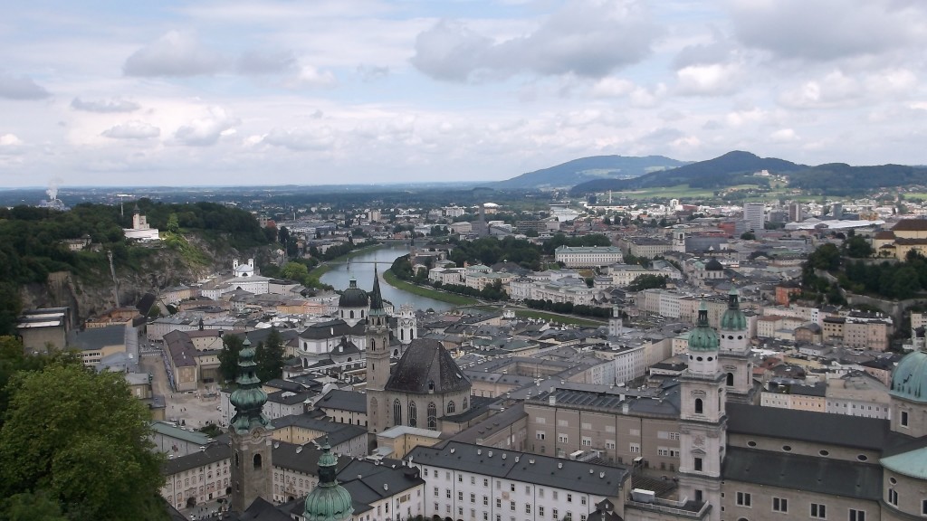 overlooking Salzburg from the fortress