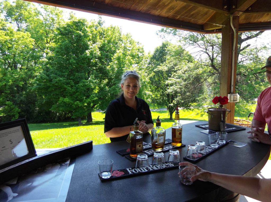 Four Roses distillery tasting