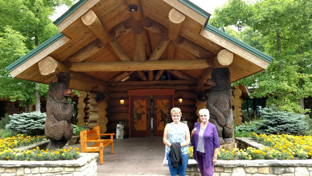 The Log Den restaurant, Door County wonderful woodwork