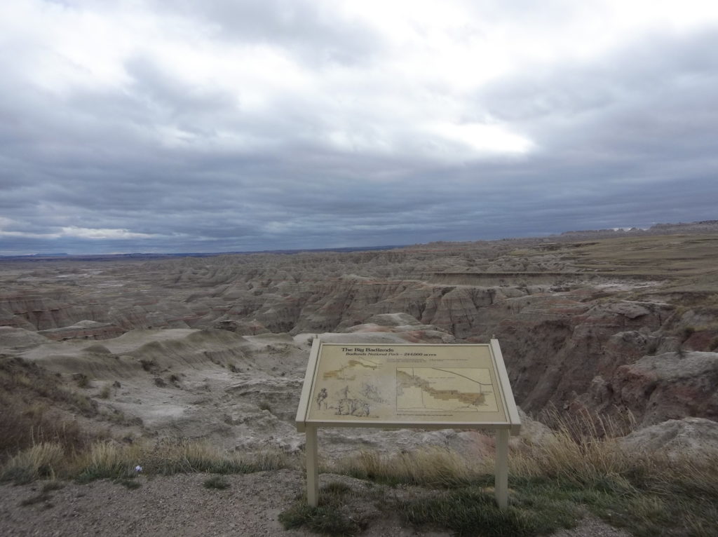 entering the Badlands Loop, I wish it were sunny