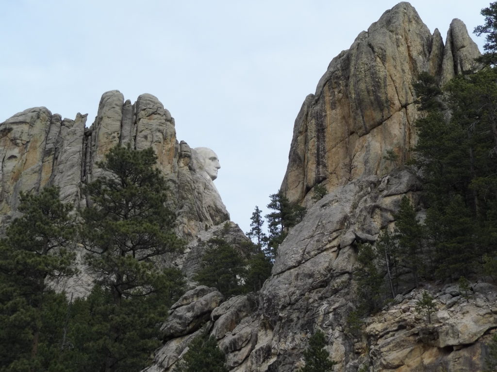 side view from mountain road