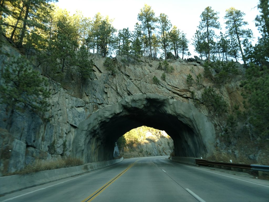 leaving Mount Rushmore area