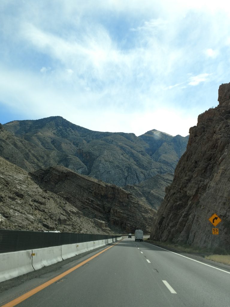 I 15 from Utah, into Arizona, and into Nevada