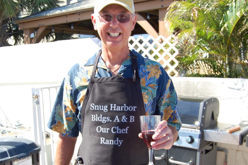 my new apron from the neighbors