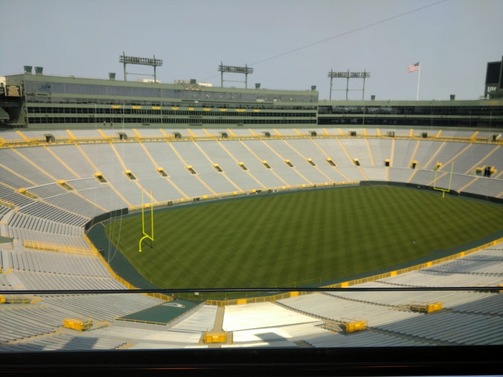 new turf at Lambeau field