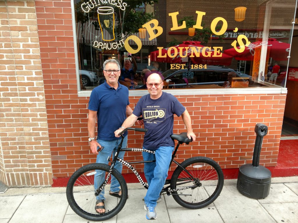 Friend Steve won the Oblio's bike!