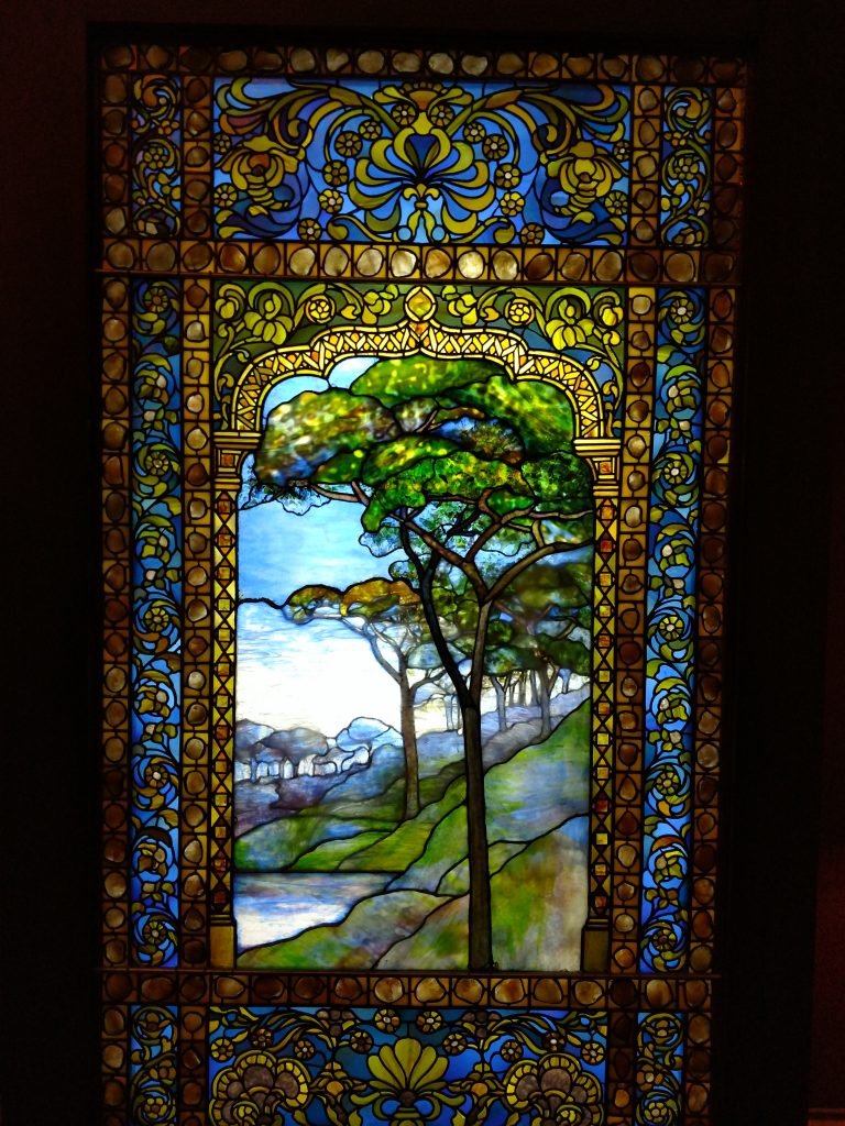 Tiffany glass at the Paine